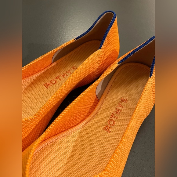 NEW ROTHY’S The Point II In Tangerine Size 6.5 - Picture 7 of 10